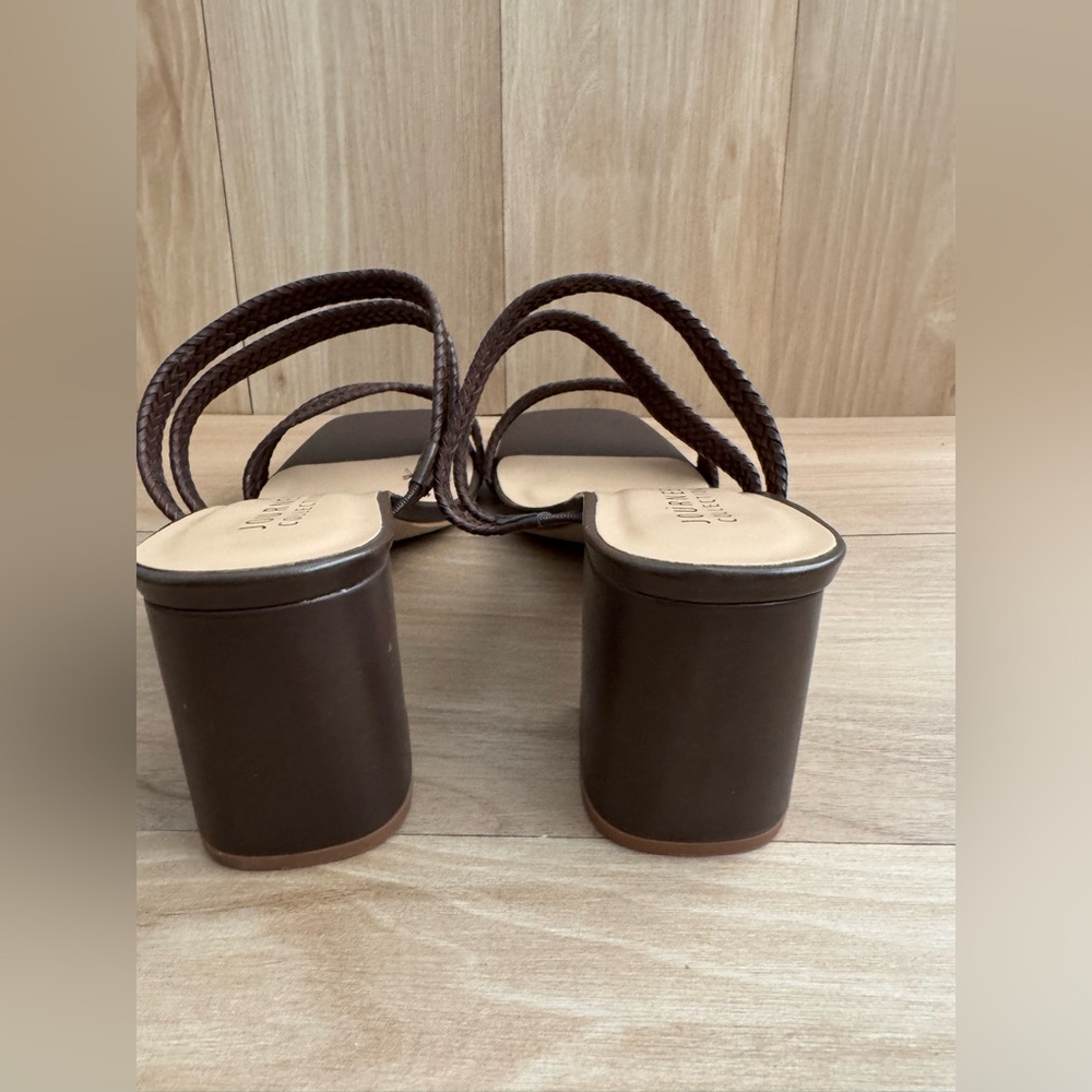 Journee Collection Natia Open Square Toe Block Heel Sandals, Wide Width - Picture 10 of 13